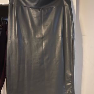 Faux Leather Skirt